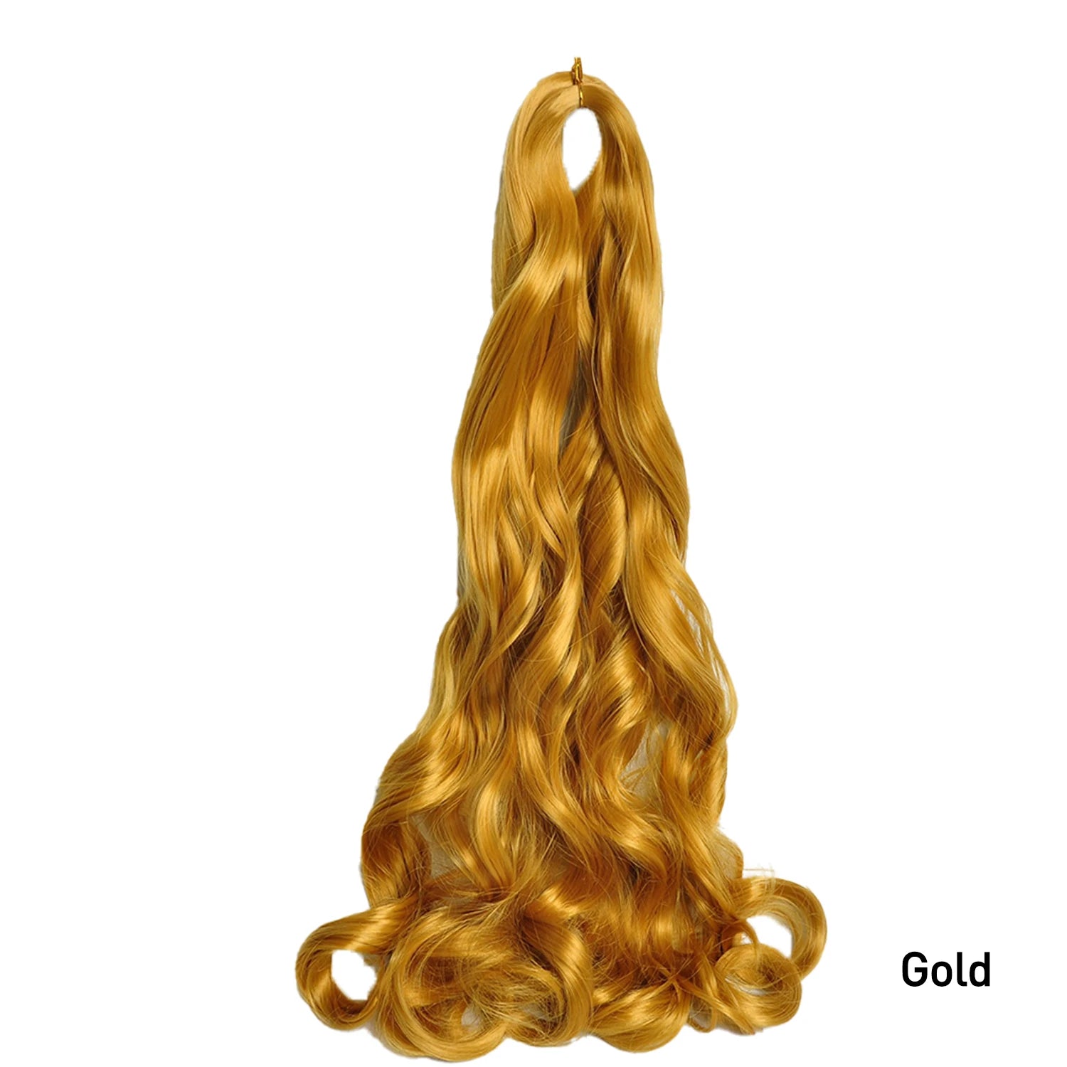 French Curly Crochet Braiding Hair Synthetic Loose Wave Ombre Braids Hair for Women Spiral Curls Pre Stretched Hair Extensions