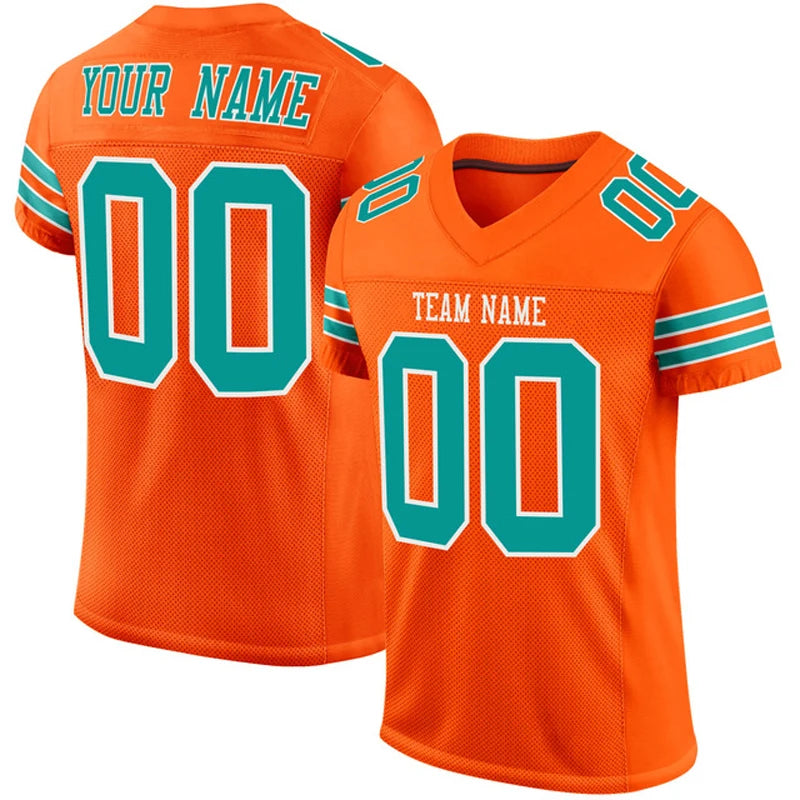 Red Series Customized Football for Men Jersey Personlized Sew Team Football Short Sleeves Athletic Tee Shirts Unisex Top