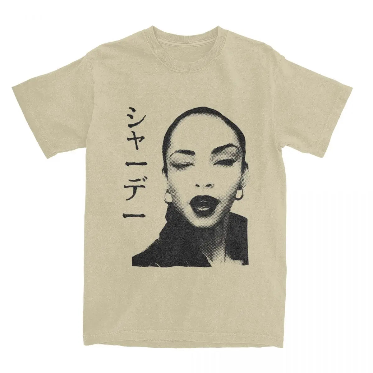 Men T-Shirts S-Sade Adu Singer Vintage 100% Cotton Tee Shirt Short Sleeve T Shirt Crewneck Clothes Plus Size