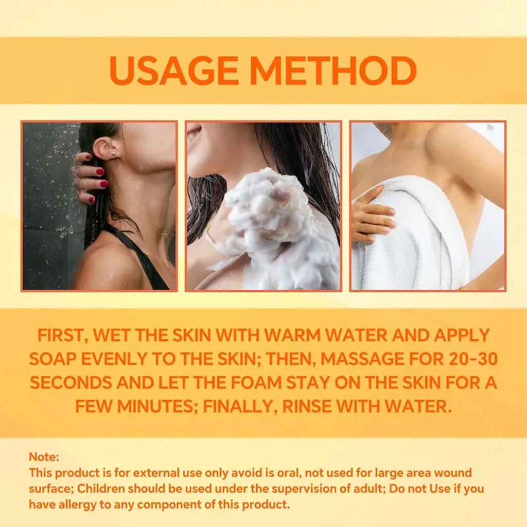 Snow Soap Face Body All Skin Collagen Vitamin C Niacinamide. 43 Day Skin Transformation. Brightens, Softens, Smooths.