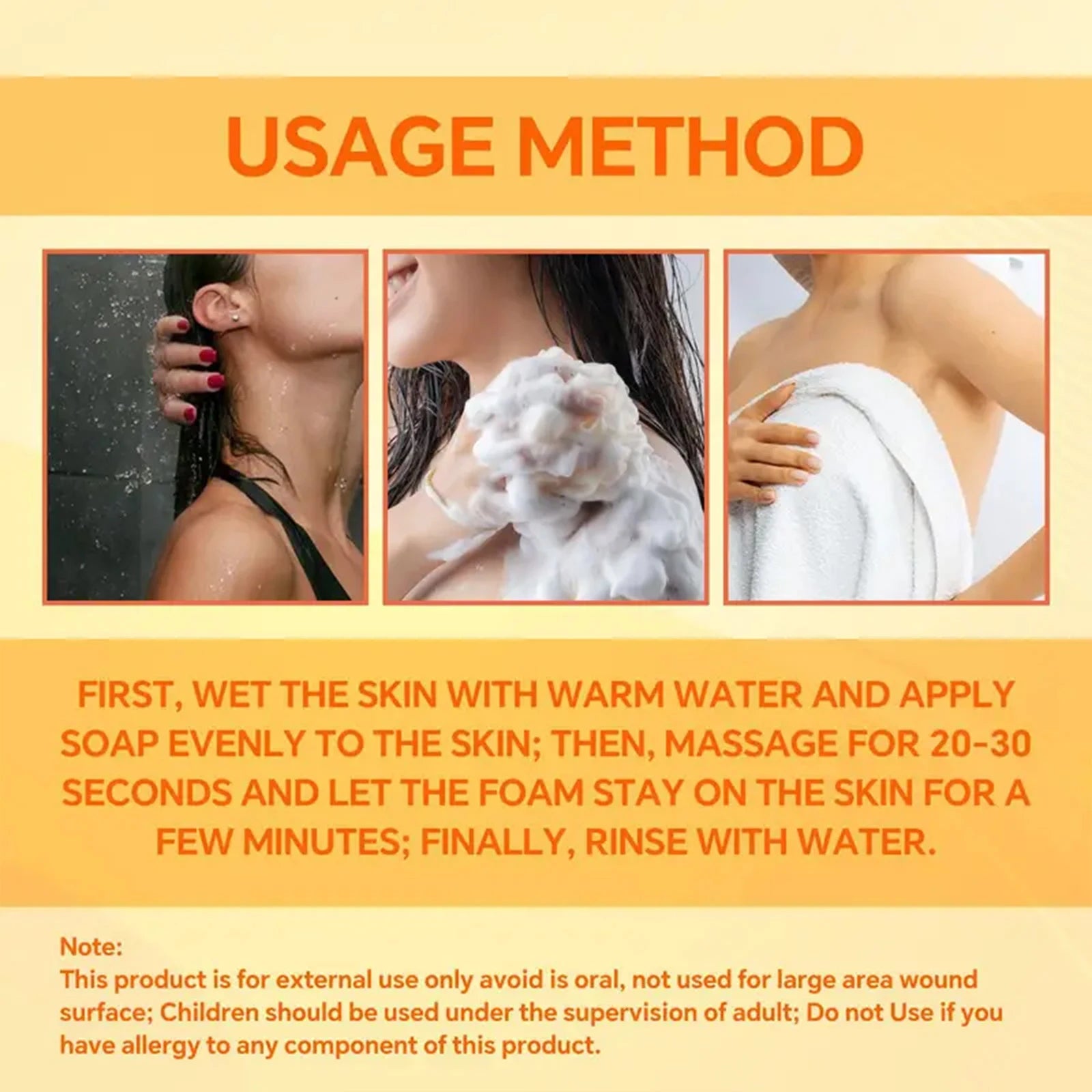 Snow Soap Face Body All Skin Collagen Vitamin C Niacinamide. 43 Day Skin Transformation. Brightens, Softens, Smooths.