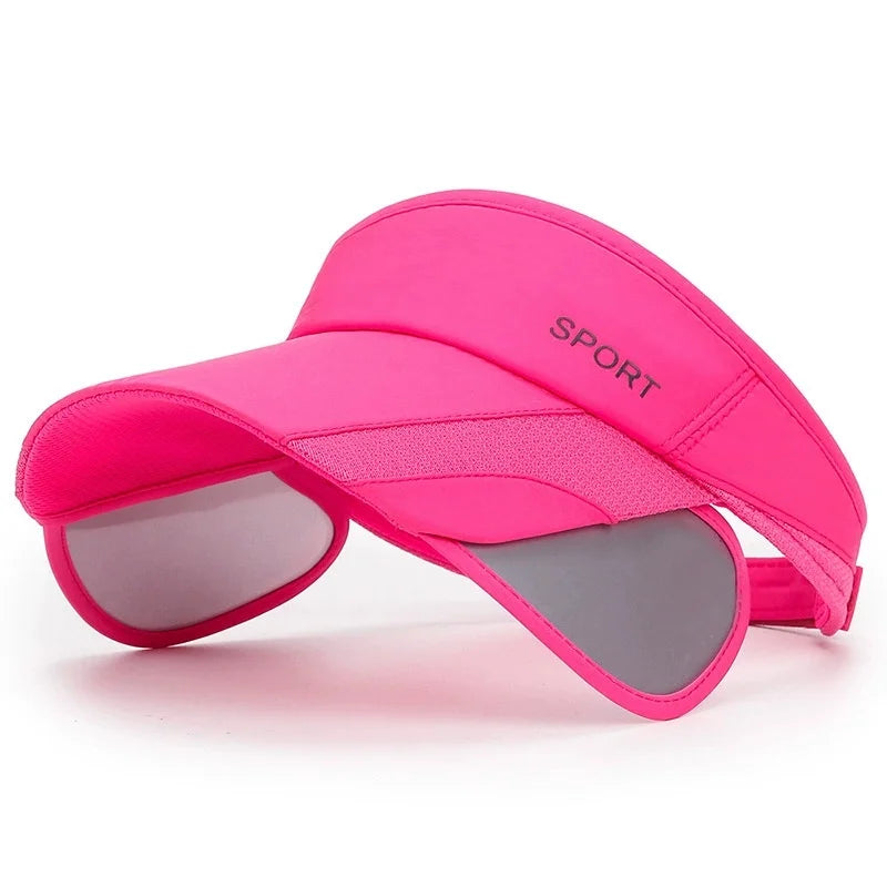 New Summer Outdoor Sport Casual Sports Empty Cap Men's Fishing Widened Pull-Out Brim Sunshade Sun Protection Hat Women