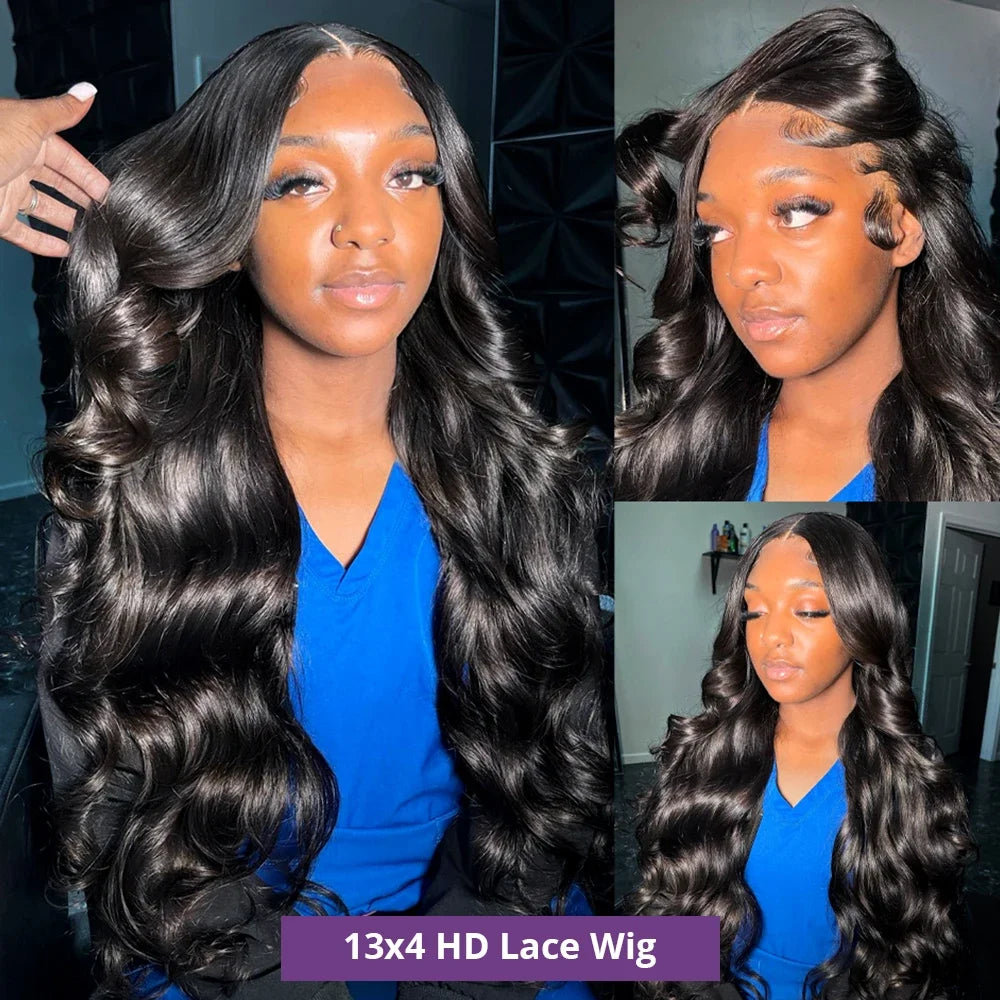 Body Wave Lace Front Wig 13x4 Lace Frontal Wig Glueless Transparent Human Hair Wigs For Women Brazilian Remy Wig On Promotion