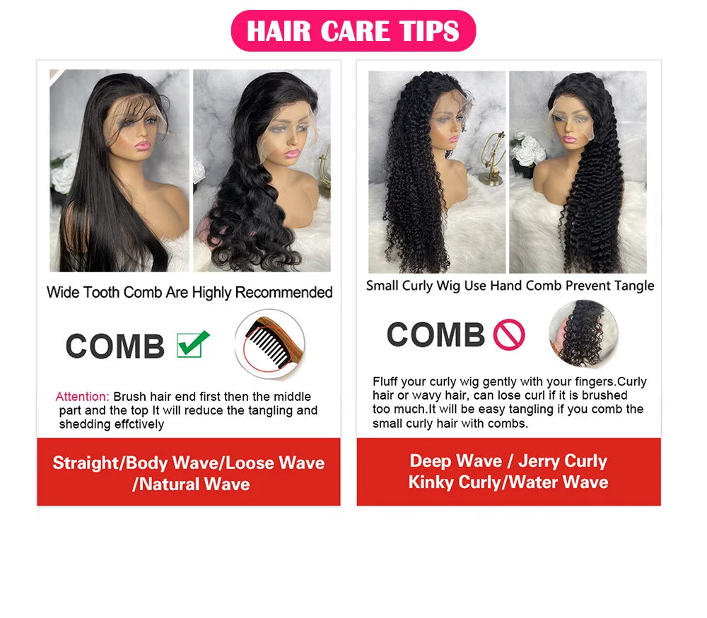 30 36 Inch Body Wave 13x6 Hd Transparent Lace Frontal Wig 13x4 Lace Front Human Hair Wig 360 Brazilian PrePlucked Wigs For Women