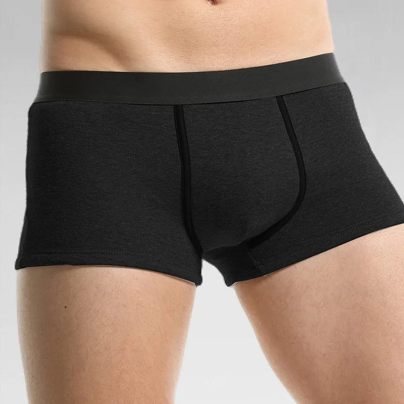 Thermal Underwear Men's Velvet Thickeneded Men's Boxer Briefs Autumn and Winter Cold-Proof Shorts Boys' Sports Boxer Briefs