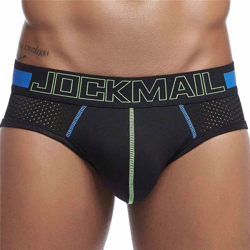 JOCKAMIL cotton mesh men's underwear fashion low-waist briefs shorts sports casual boxer trunks