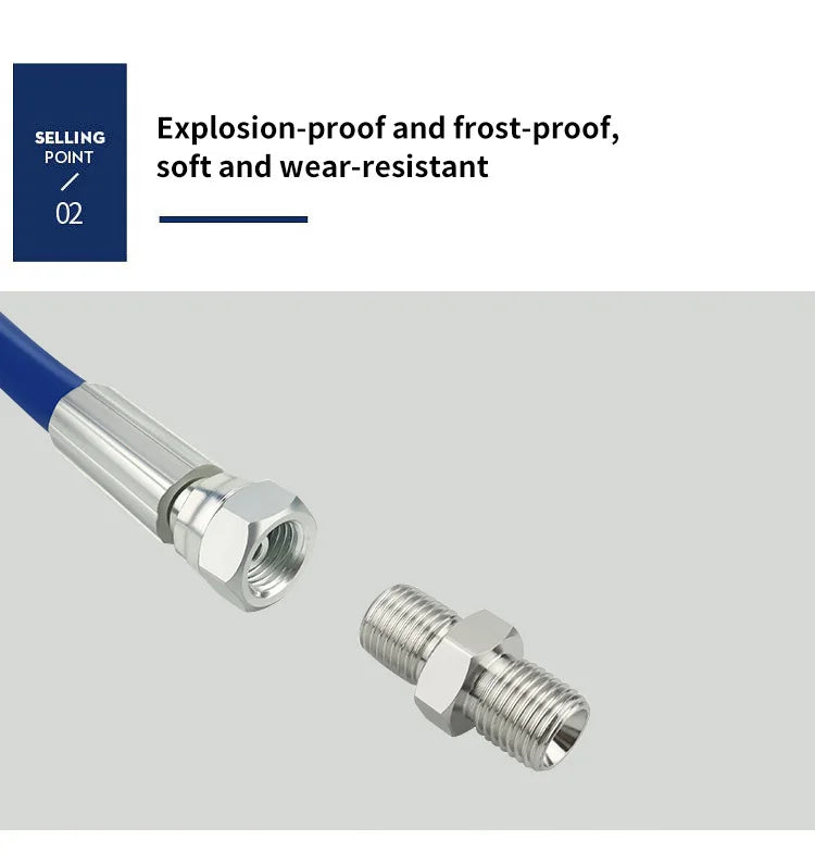 Spray Hose Airless Hose 5800PSI High Pressure Pipe Airless Sprayer Paint Hose For Sprayer Gun Pipe BSP 1/4" Multipurpose Hose