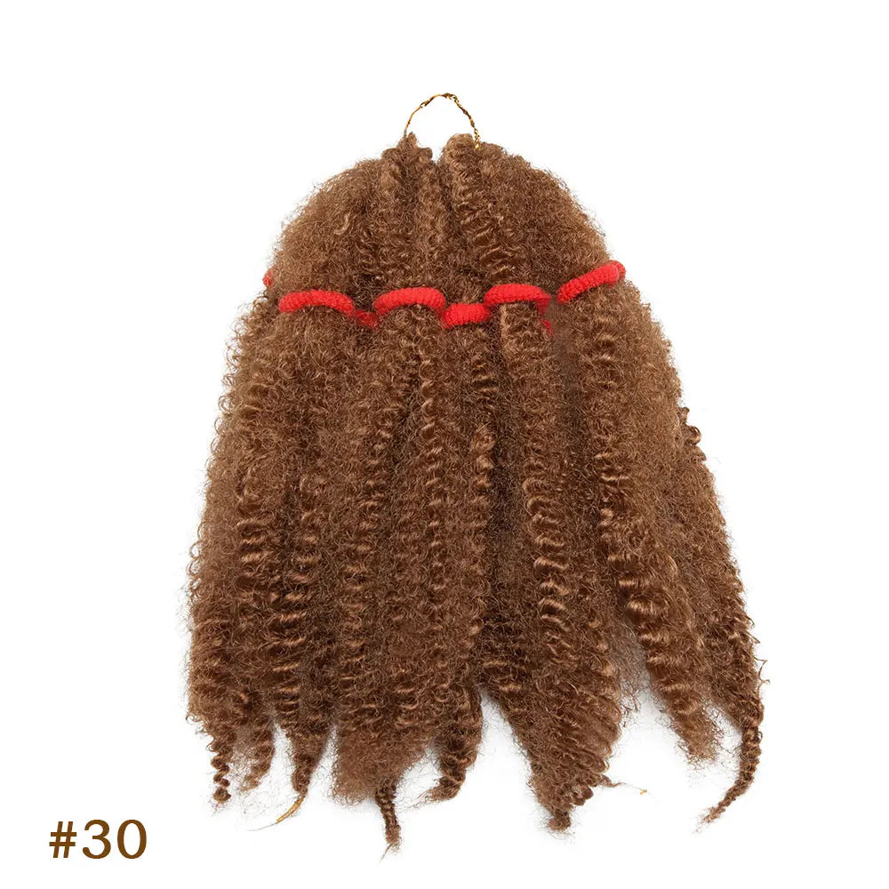 Afro Kinky Hair Pre Stretched Afro Kinky Twist Hair Braiding Hair Kinky Twist Crochet Braids Synthetic Hair Extensions For Women