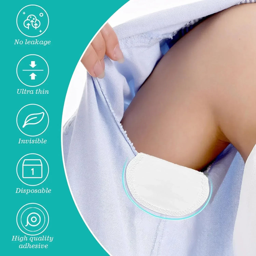 10/200pcs Summer Sweat Pads Deodorants Underarm Anti Perspiration Sweat Pads Unisex Disposable Armpit Absorb Useful Shield Pads