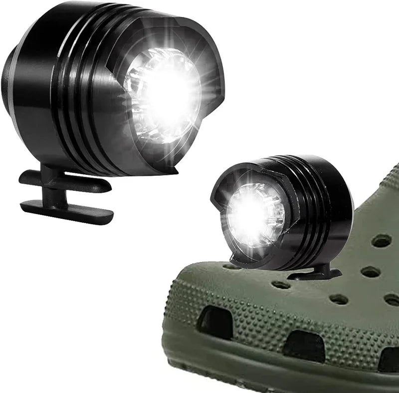 1Pcs NEW Waterproof Shoe Light Outdoor Camping Charms Adult Kids Shoe Decoration Headlights for Accessories