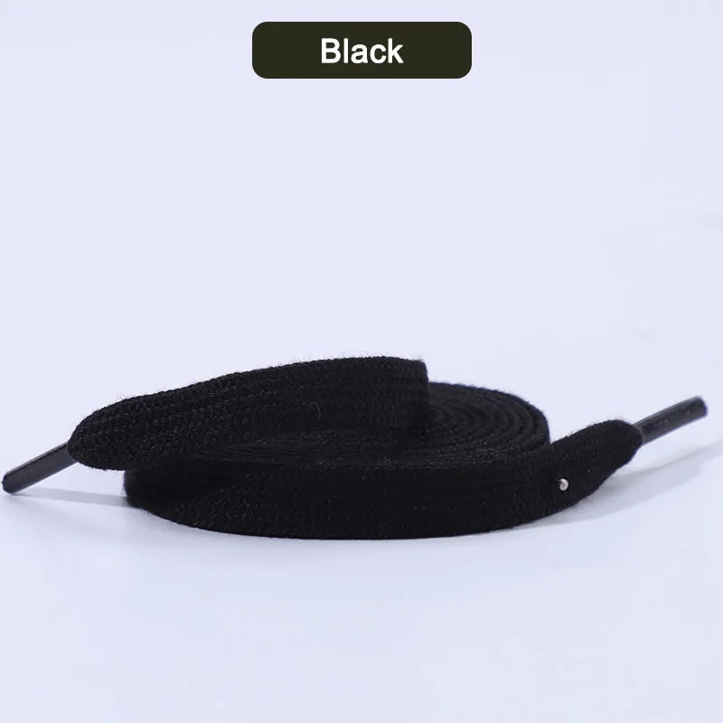1 Pair Flat Shoelaces for Sneakers Classic Canvas Sports Shoe Laces Women Men Shoelace Solid Double Cotton Shoestrings for AF1