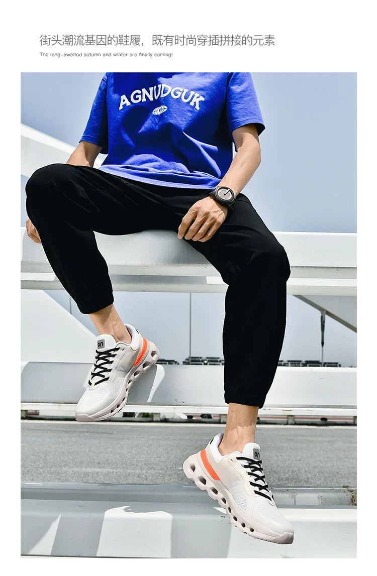 Fashion New 2025 Men Flick Running Shoes Training Mens Sneakers Outdoor Comfy Breathable Lining Hollow Sole Tennis Shoes Yeezy