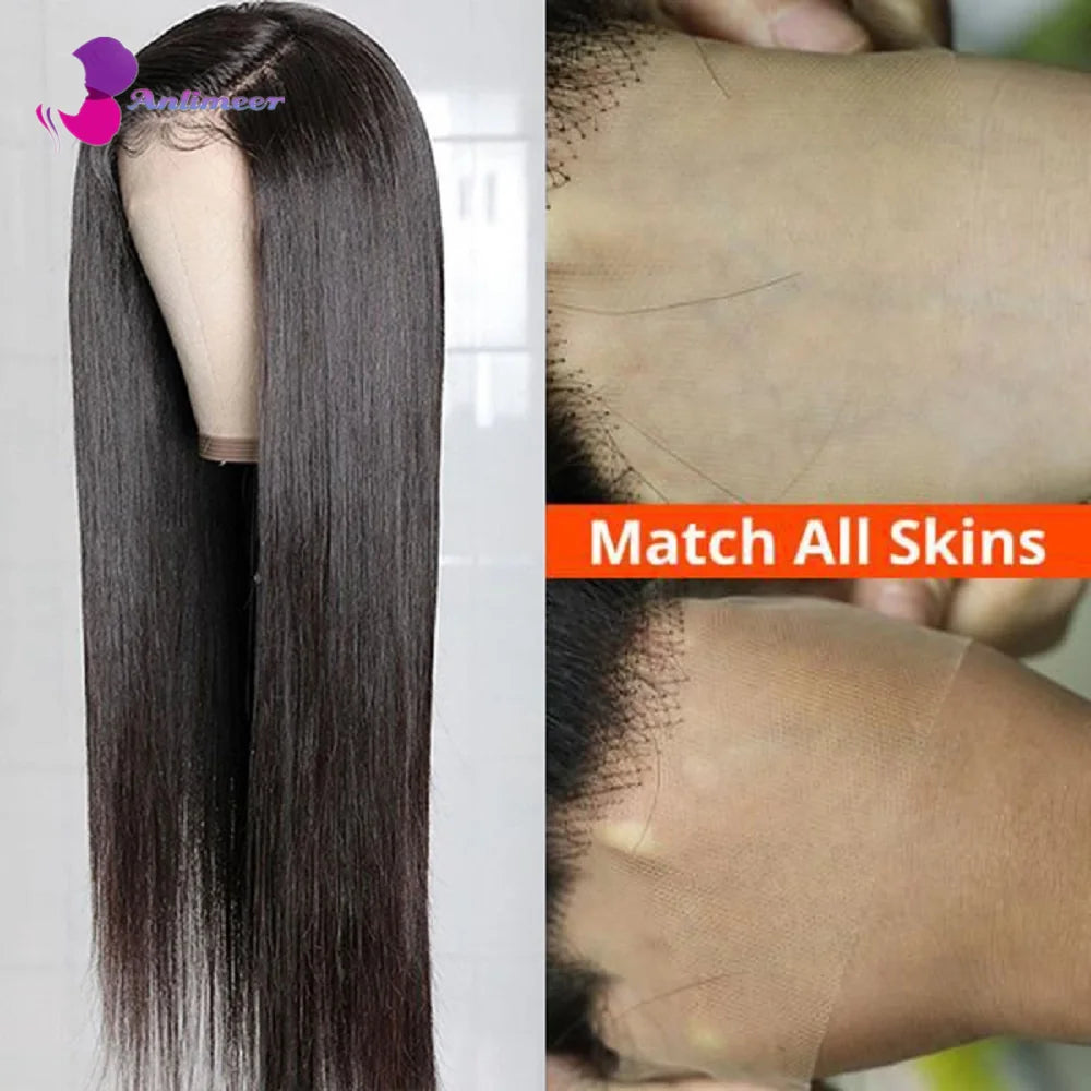 13x4 Silk Base Wig Deep Parting Human Hair Straight Wigs Human Hair Lace Front Wig 13X4/13X6 Wig/Silk Base/ 360 Full Lace Wig