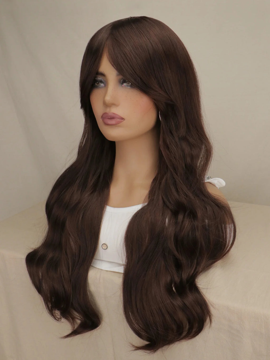 Women Long Wavy Cosplay Wig Red Rose Pink Black Blue Sliver Gray Brown Temperature Synthetic Hair Wigs