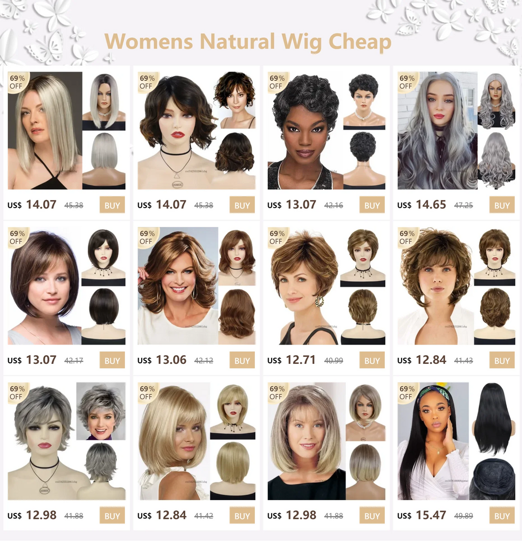 GNIMEGIL Synthetic Grey Hair Long Water Wave Wigs for Women Natural Fluffy Curly Wave Wig Cosplay Halloween Party Heat Resistant
