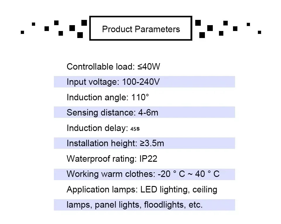 Smart PIR Sensor Detector Switch 110V 220V Human Body Infrared Auto On Off Light For LED Lamp Ceiling Light Panel Lights