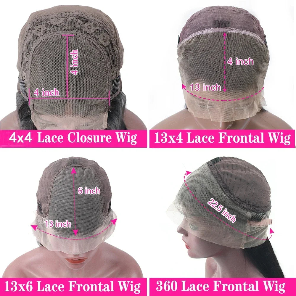 13x4 Transparent Kinky Straight Lace Front Wig Pre Plucked Yaki Brazilian 4x4 Closure Human Hair Wig For Woman Natural Hairline