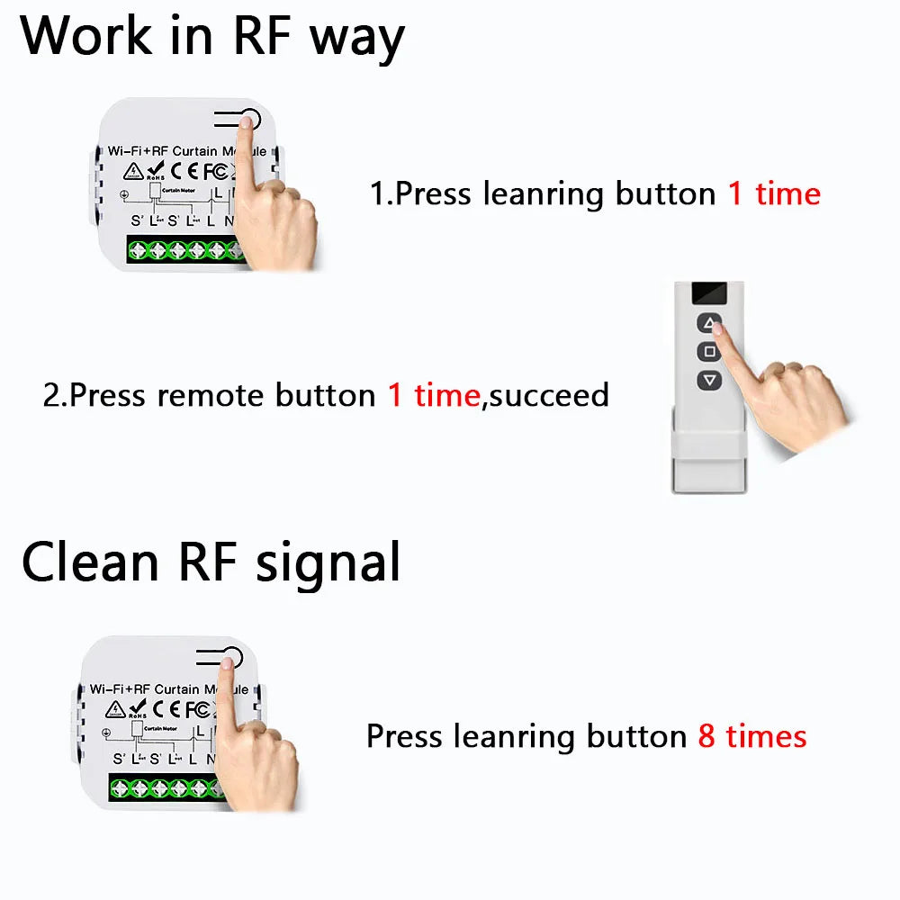 Tuya WiFi Smart Curtain Switch Controllers Roller Blinds Shutter Motor Smart Life APP Remote Control Alexa Google Home Voice Con