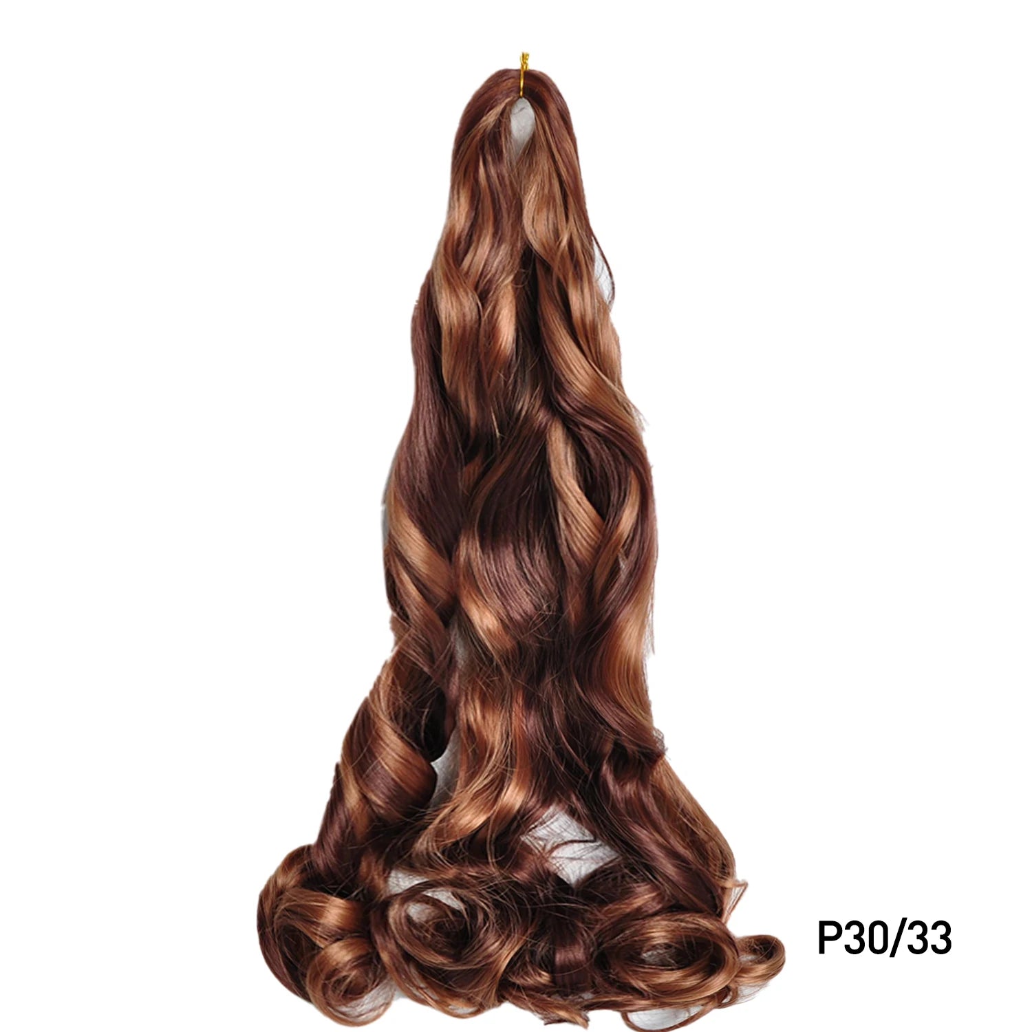 French Curls Braiding Hair Extensions 24Inch Synthetic Curl Hair Loose Wave Spiral Curl Crochet Hair Braids For Black Women