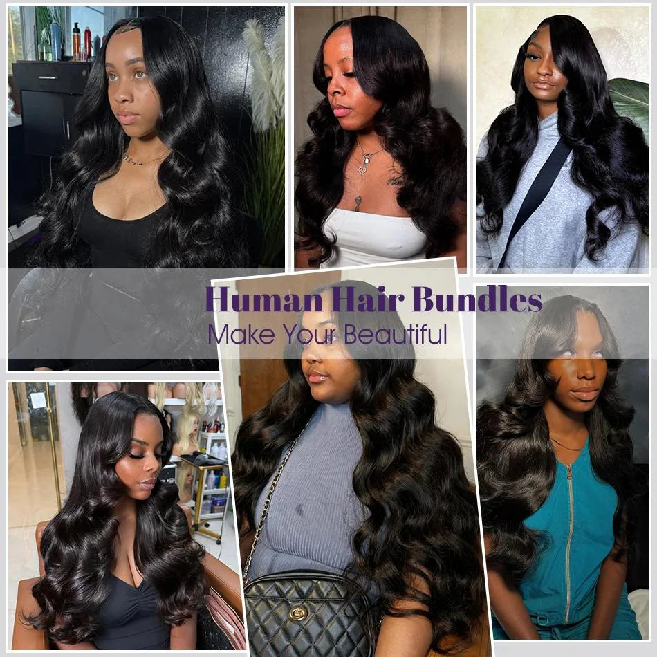 Brazilian 30 36 Inch Body Wave Bundles Burmese Raw Human Hair Bundles Extensions Unprocessed Water Wave Hair 1 3 4 Bundle