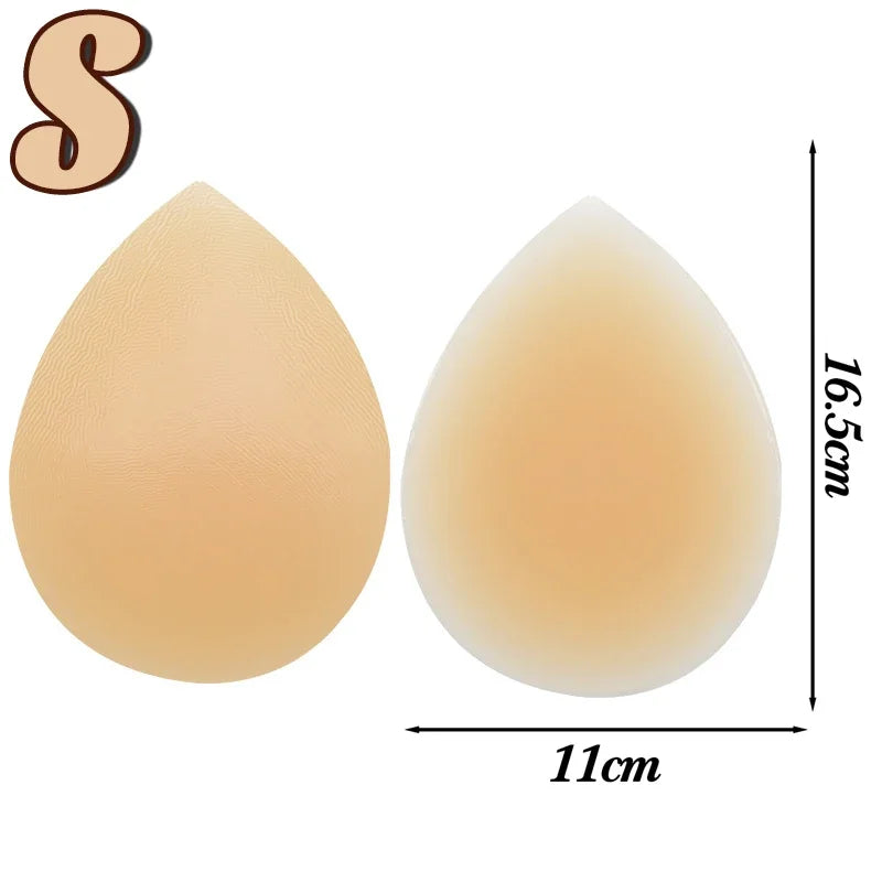 1PCS Silicone Hip Sticker False Hip Width Pad Non-marking Hip Simulation Self-adhesive To Improve The Depression on Both Sides