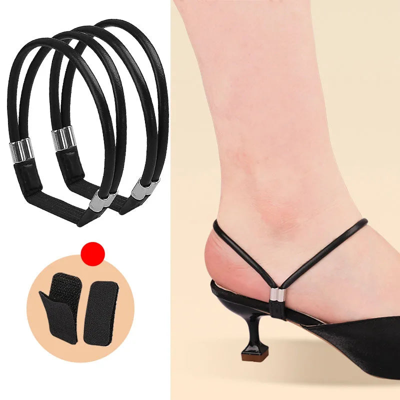 High Heels Shoes Band Anti-loose for Women Diamond Shoelaces Anti-drop Heel Straps Belt Drill Elastic Fixing Rhinestone Belts