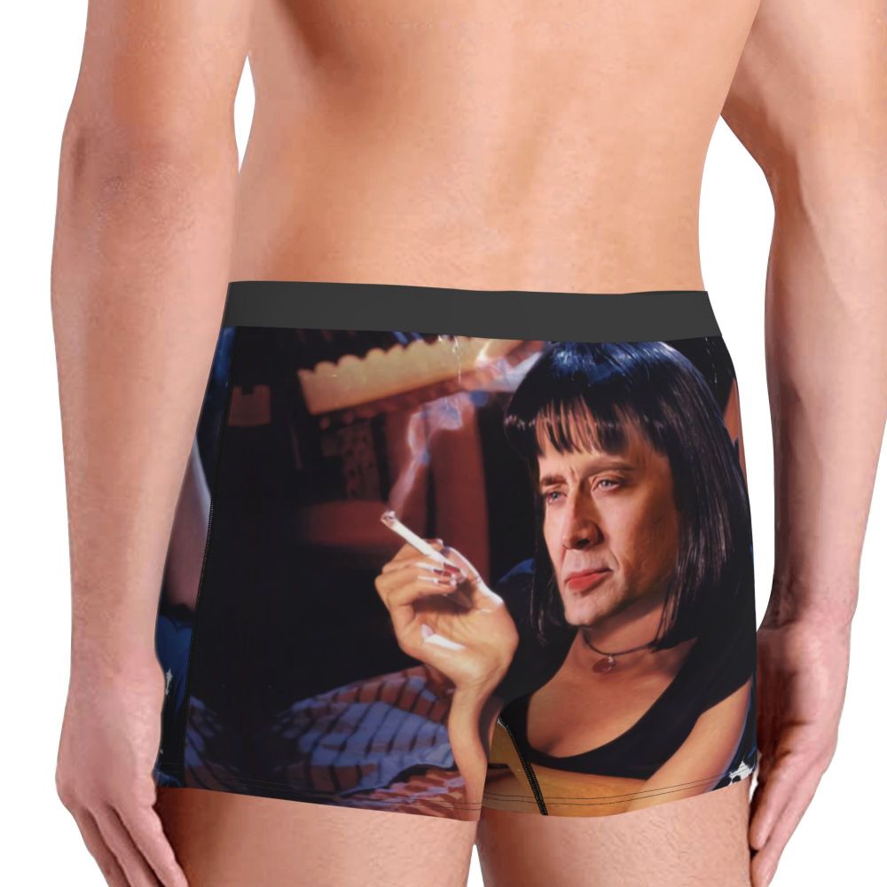 Custom Nicolas Cage Boxer Shorts For Homme 3D Printed Male Nic And His Girls Underwear Panties Briefs Breathbale Underpants