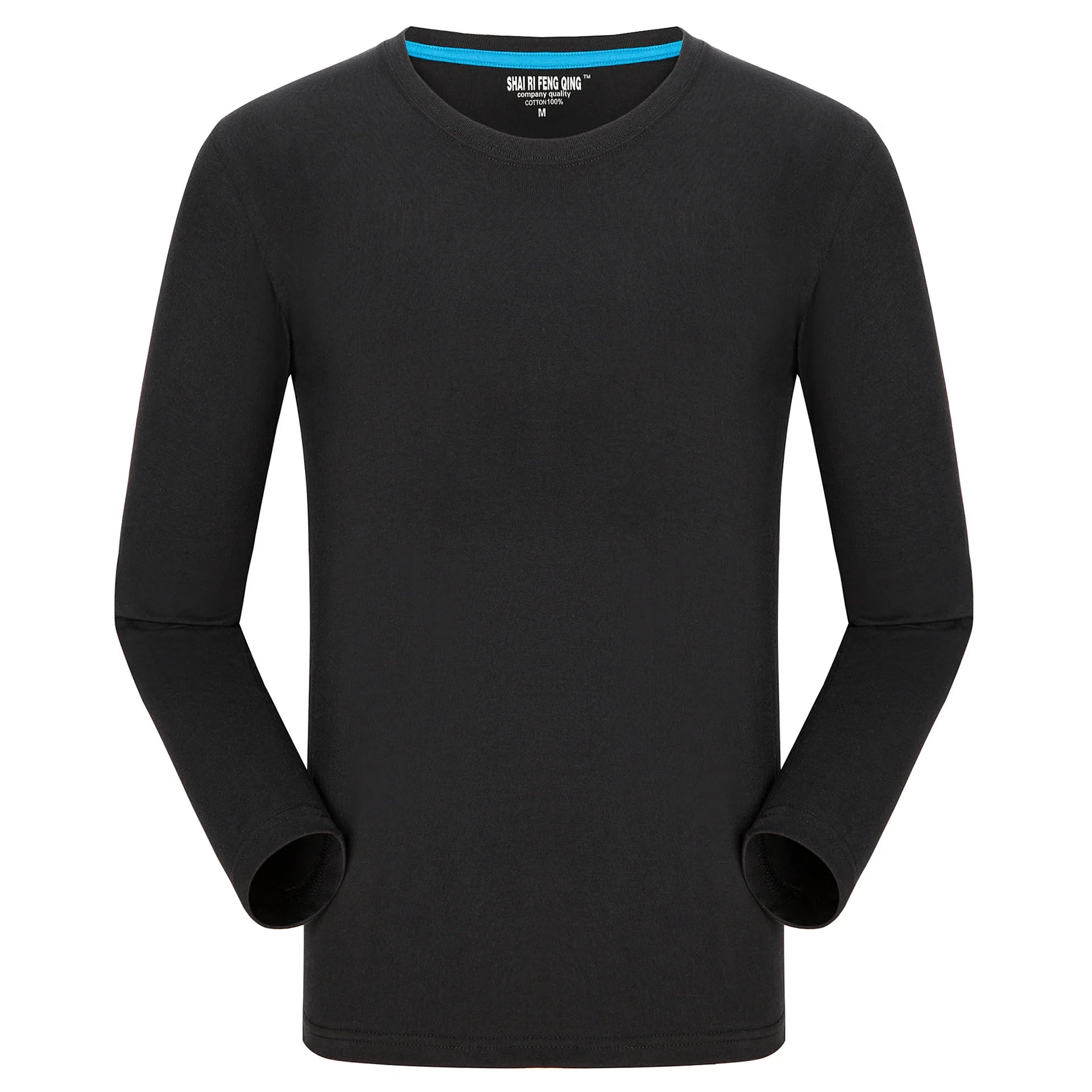 MRMT Brand New Men's T-Shirt 100% Cotton Tshirts Crew Neck Long Sleeve Men T Shirt Tops Tees for Male Pure Cotton Man Clothing