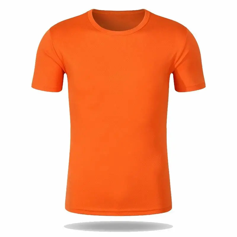 Round Neck T-Shirt 1 Piece Black Ultra-Light Men Quick Drying Breathable Sweat-Absorbent Shirt Suitable for Fitness Gym and Ru