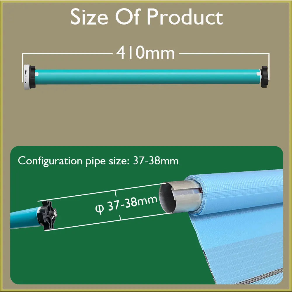 LifeLibero Tuya Wifi Battery Smart Curtains Motor Roller Blinds For 38mm Tube Rechargeable Wired Free Shutter Electric Motor