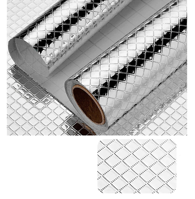 Kitchen High Temperature Resistant Wall Stickers Oil Resistant Stickers Waterproof And Cabinets Stoves Aluminum Foil Paper