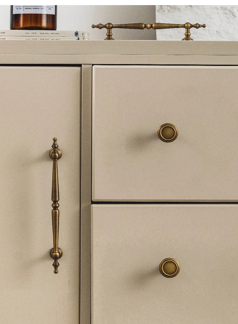 European  Vintage Bronze / Vertical lines Solid Brass Drawer Knobs T bar Handle Bedroom Pulls Kitchen Cabinet Door Handle Pull