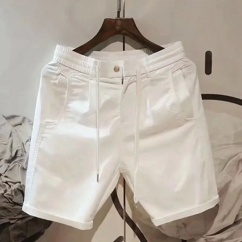 Men's Shorts Sports Beige Cargo Roll Up Male Short Pants Drawstring Korean Style Baggy with Ice Loose Xxl Designer Summer Xl