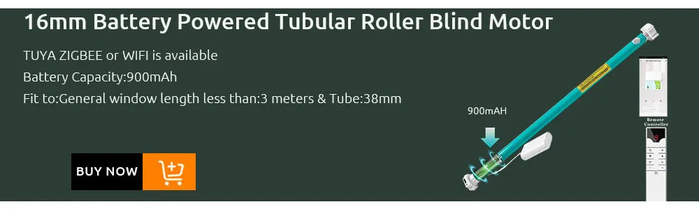 LifeLibero Tuya Wifi Battery Smart Curtains Motor Roller Blinds For 38mm Tube Rechargeable Wired Free Shutter Electric Motor