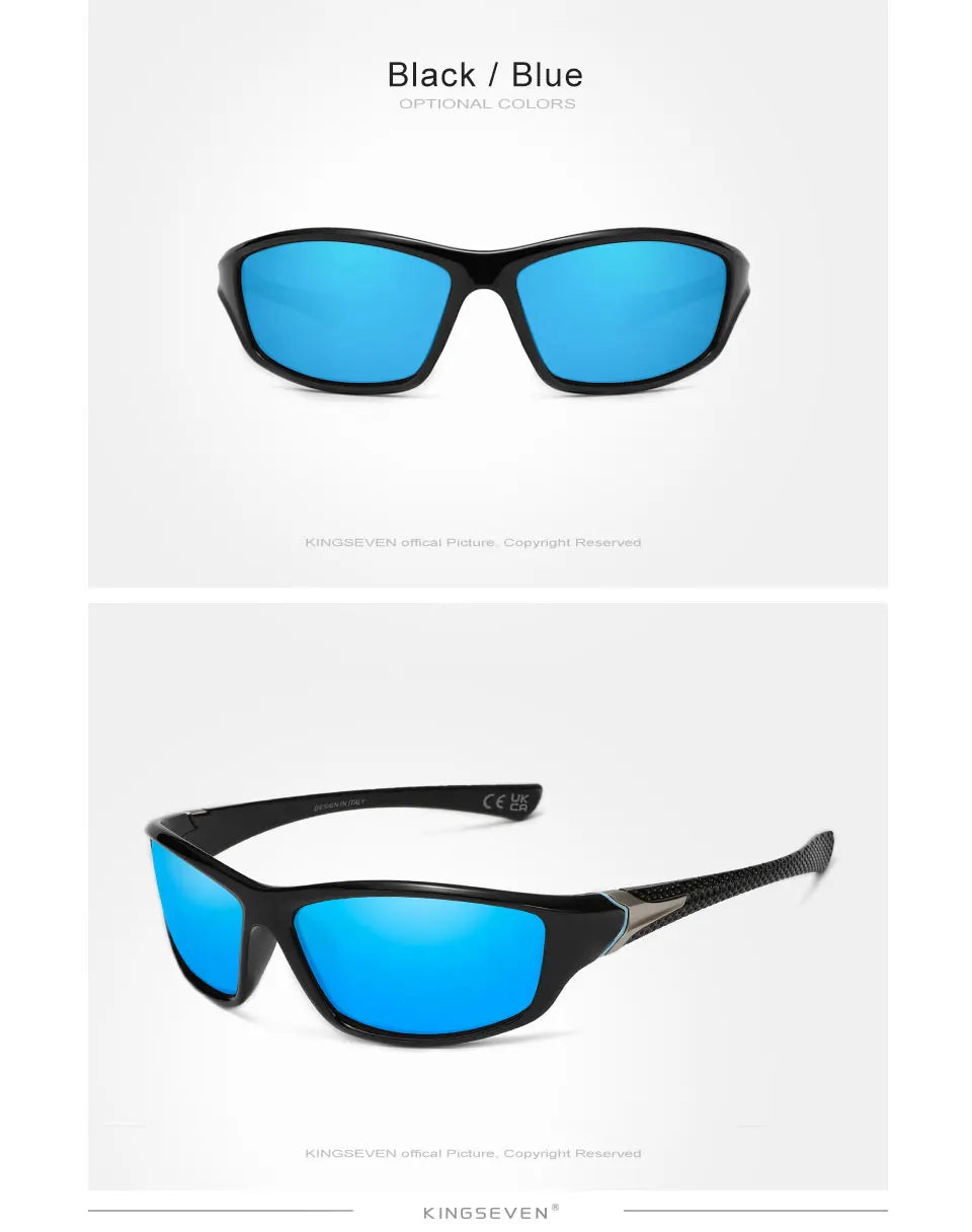 KINGSEVEN 2024 Riding Sunglasses For Men High Quality Anti-reflection Polarized UV400 Glasses TR90 Outdoor Sports Eyewear