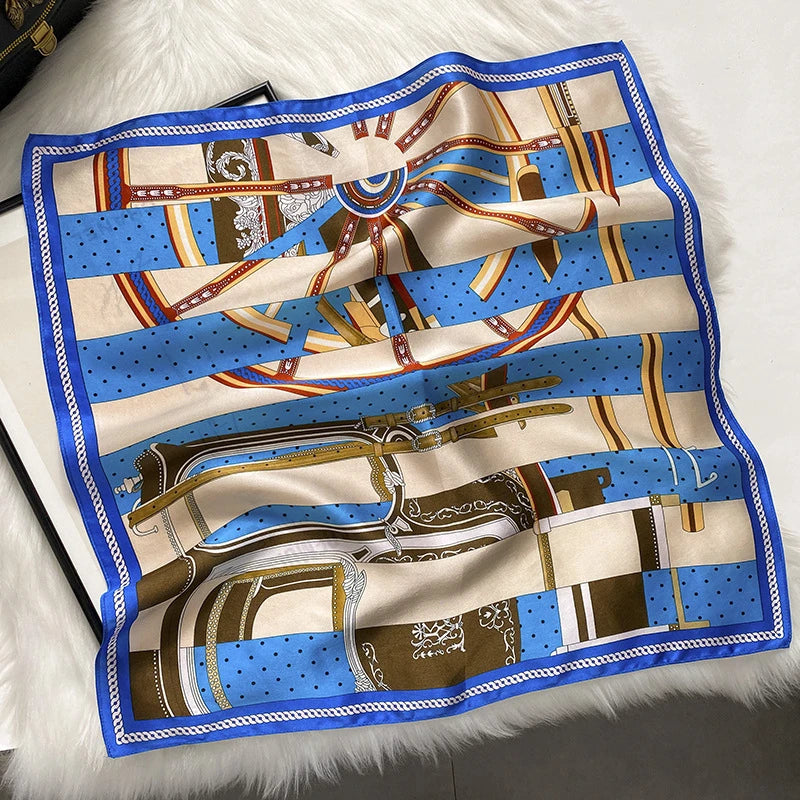 Women 100% Silk Scarves 53*53cm Luxury Pure Silk Scarf Wraps Shawls Pashmina Female Natural Silk Neckerchief Head Scarf Bandana