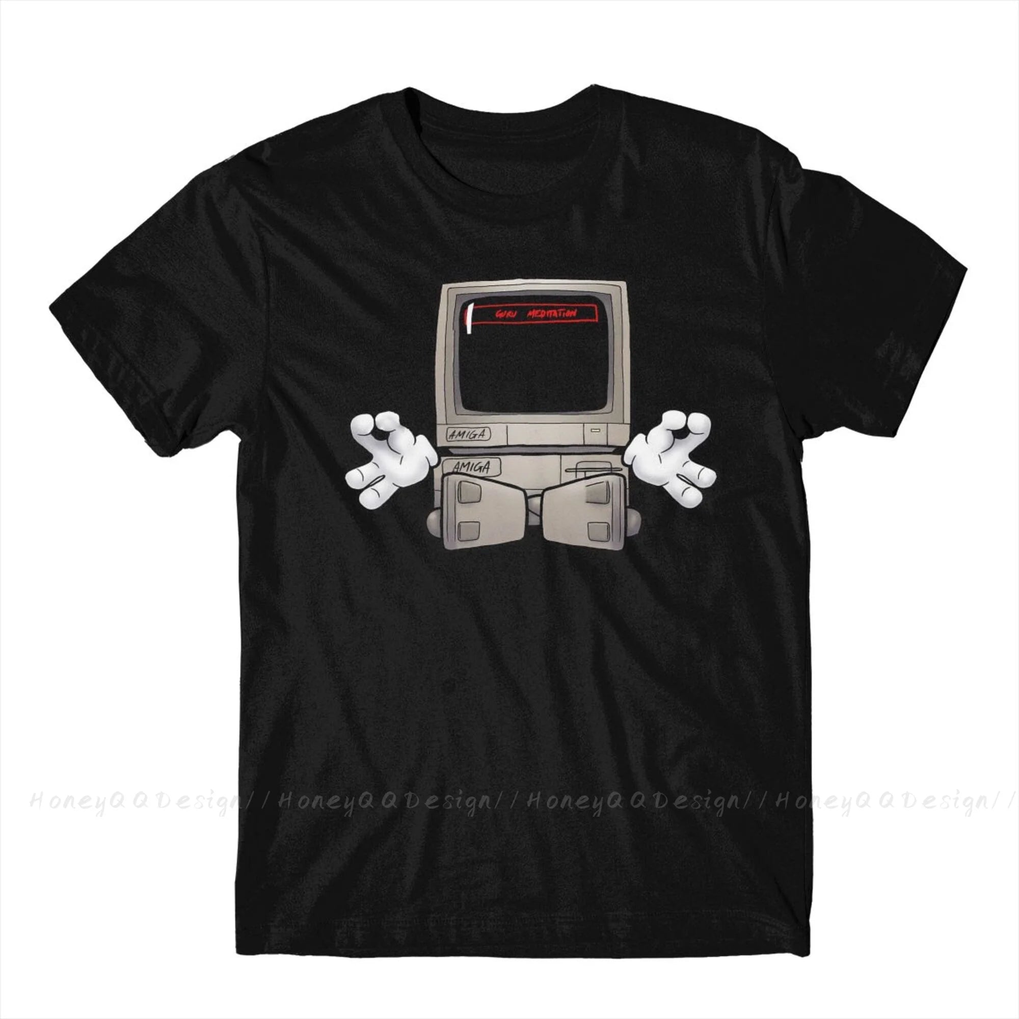Top Quality Clothing Amiga 500 T-Shirt For Men Unisex Commodore Amiga Guru Meditation #2 Shirt Fashion Short Sleeve Oversize