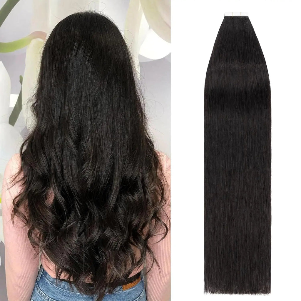 Remy Straight Tape In Hair Extensions Brown Invisible Blonde Virgin Skin Weft 100 Human Hair Extension 24 26 inch For Women