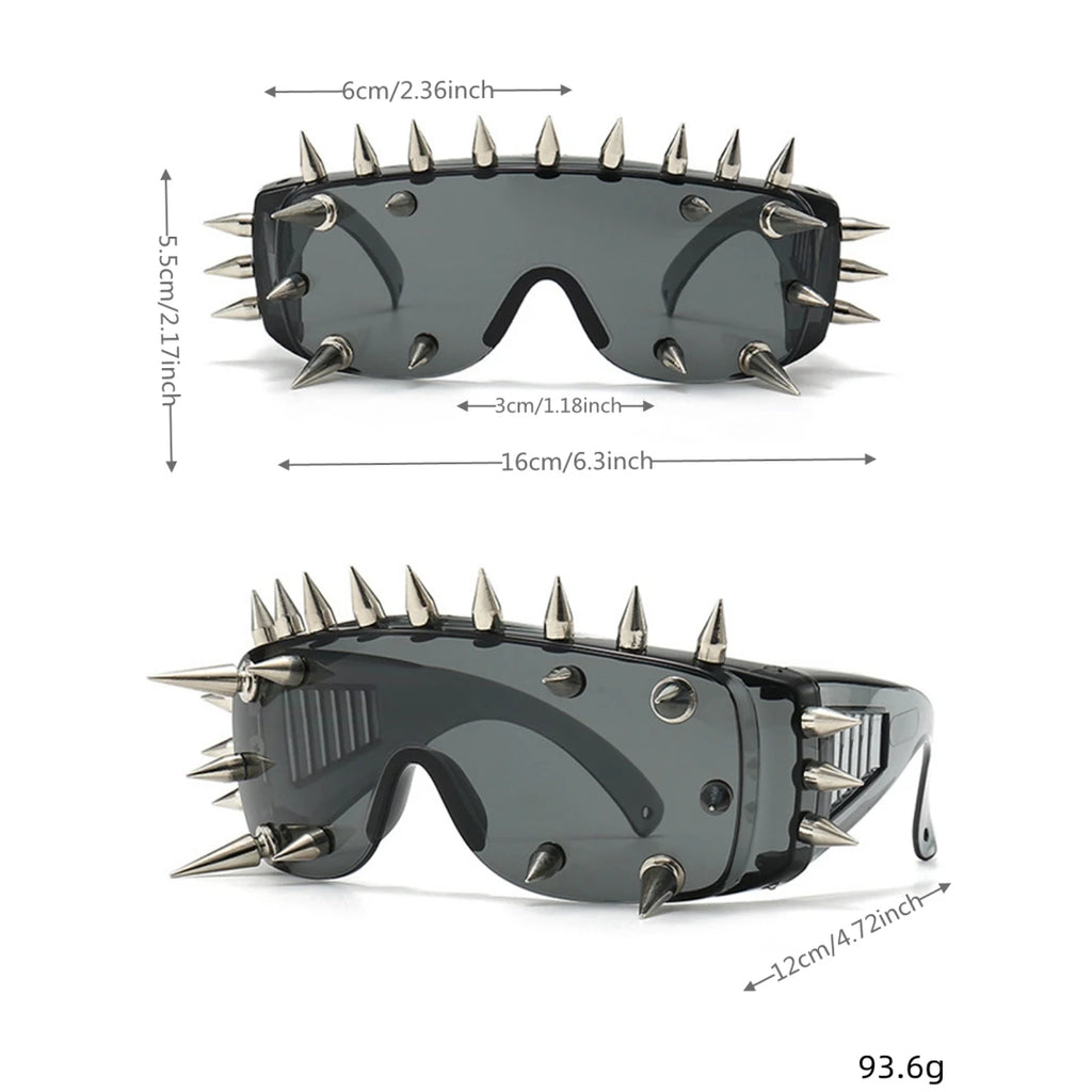 New funny glasses, European and American cyberpunk style devil glasses, party glasses, fashion trend, street snap