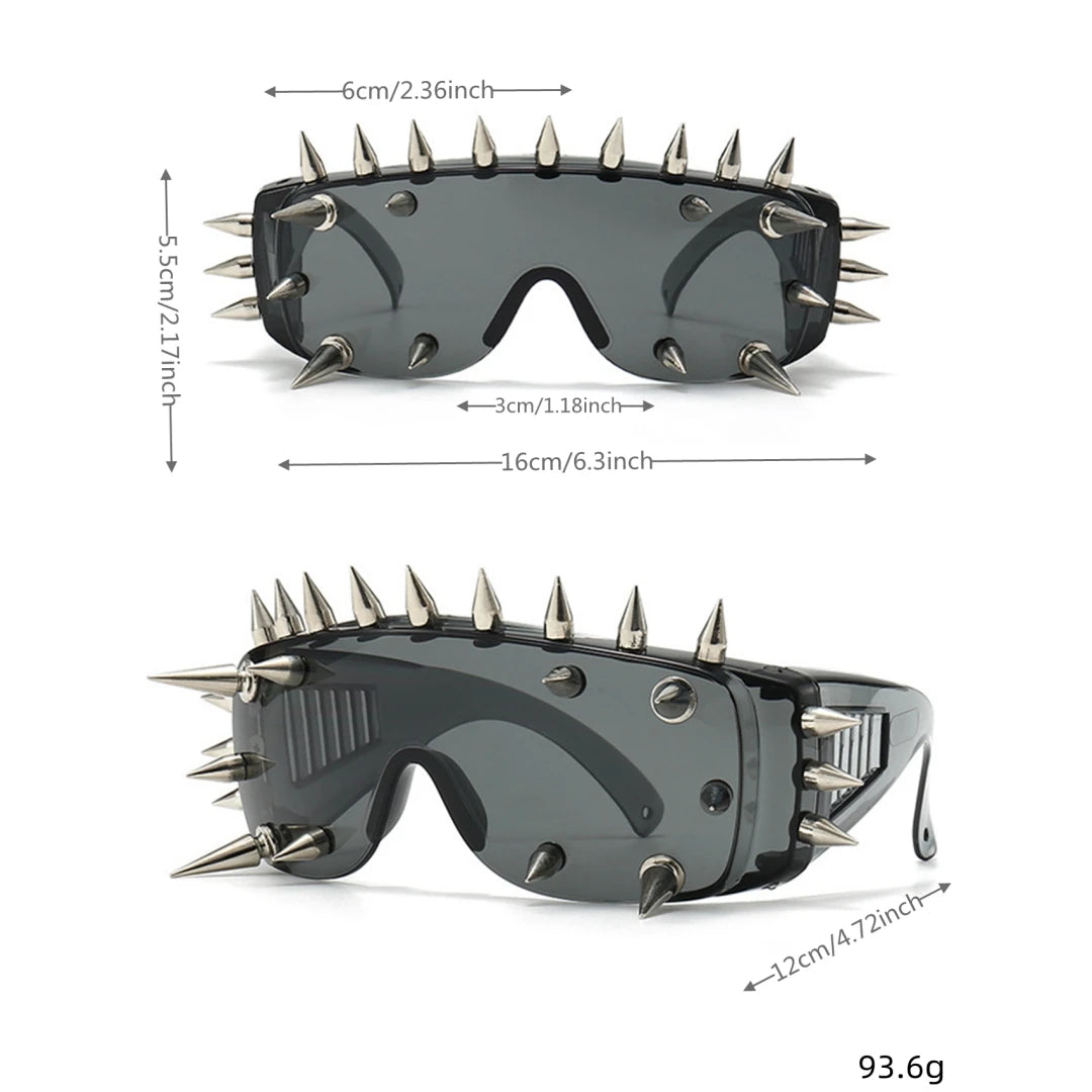 New funny glasses, European and American cyberpunk style devil glasses, party glasses, fashion trend, street snap