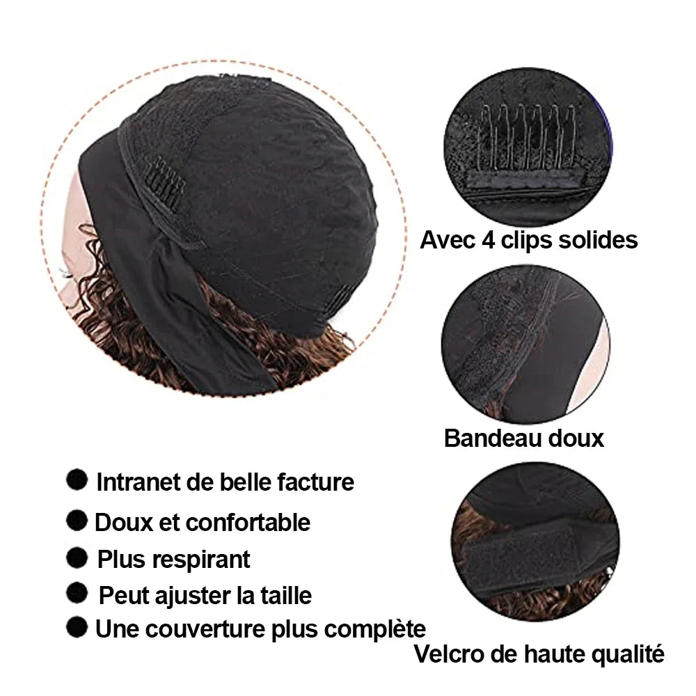 Afro Kinky Curly Headband Wigs Remy Human Hair Wig Glueless Headband Afro Kinky Curly Wig For Black Women 180 Density