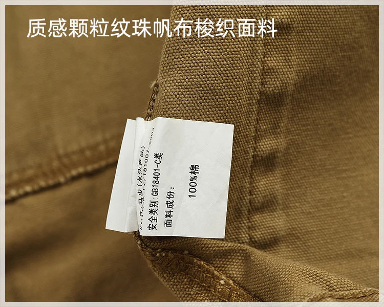 Patchwork stitching vest vest Spring and autumn men and women couples American outdoor multi-pocket sleeveless coat