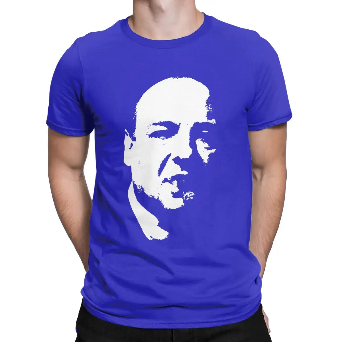 Tony Soprano The Sopranos T-Shirts for Men Funny 100% Cotton Tee Shirt Round Neck Short Sleeve T Shirt Birthday Gift Clothing
