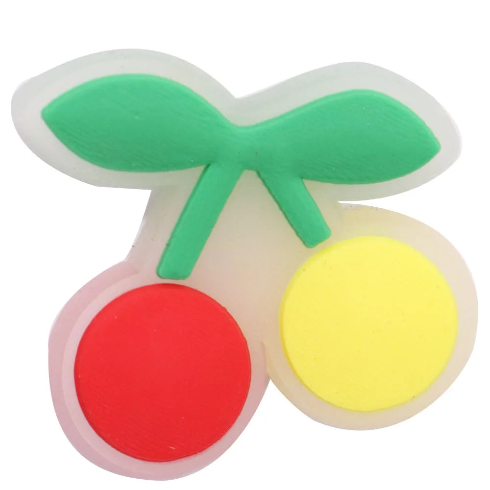 1-16Pcs My Love Lollipop Carrot Mushroom Luminous Sandals Shoe Buckle Charms Accessories DIY Kids Holiday Gift