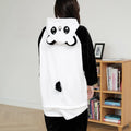 Unisex Adult Cartoon Panda Costume Halloween Christmas Sleepwear Jumpsuit Onesies Warm Plush Cosplay Pajamas For Women And Men