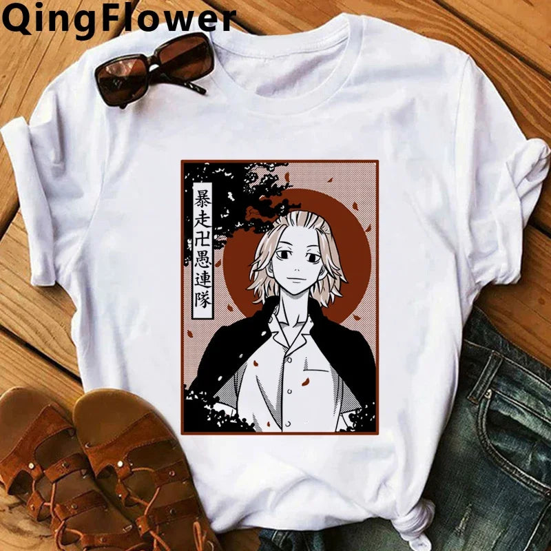 Hot Japanese Anime Tokyo Revengers T Shirt Men Chifuyu Matsuno Graphic Tees Anime T-shirt Unisex Summer Tops Tshirt Male