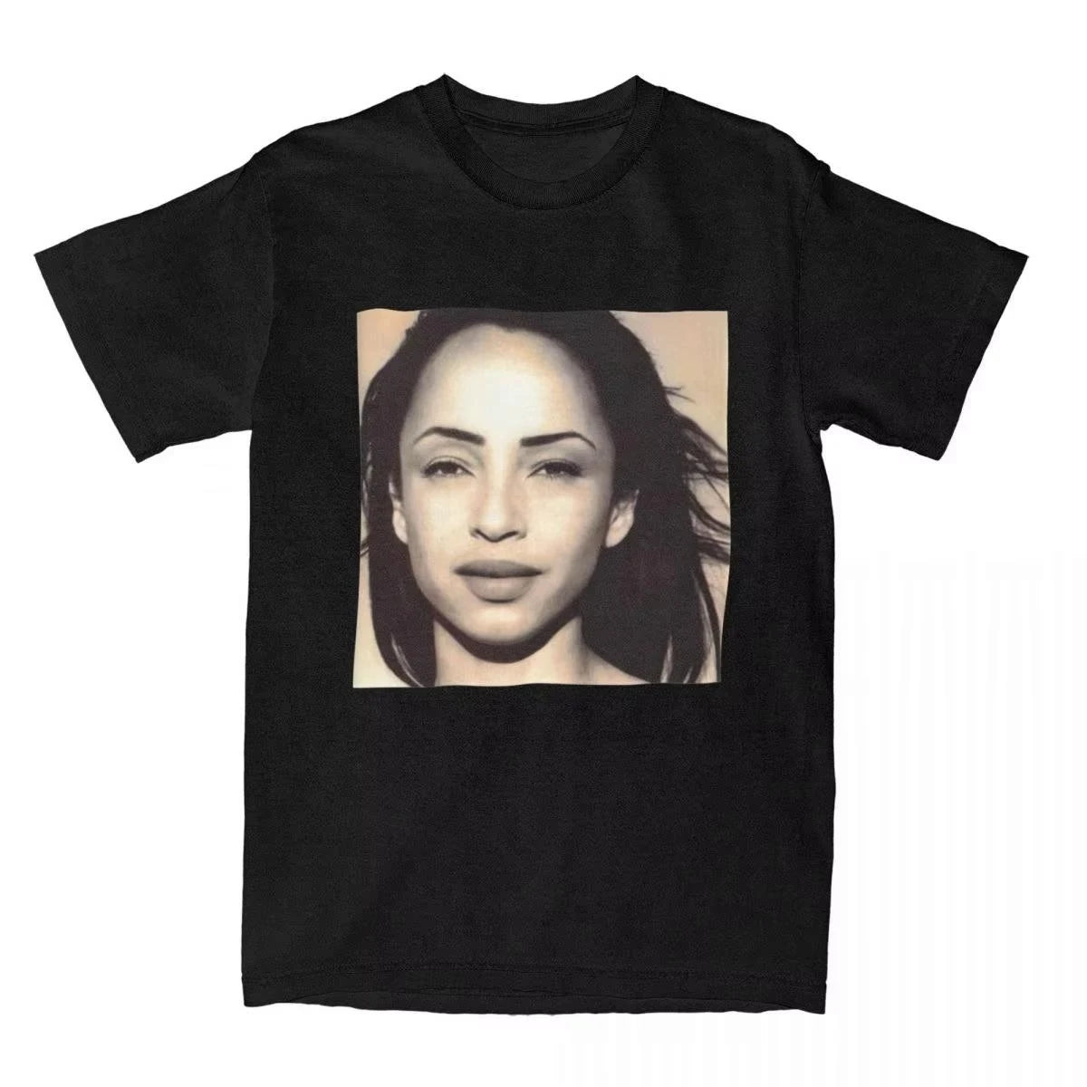 Men T-Shirts S-Sade Adu Singer Vintage 100% Cotton Tee Shirt Short Sleeve T Shirt Crewneck Clothes Plus Size