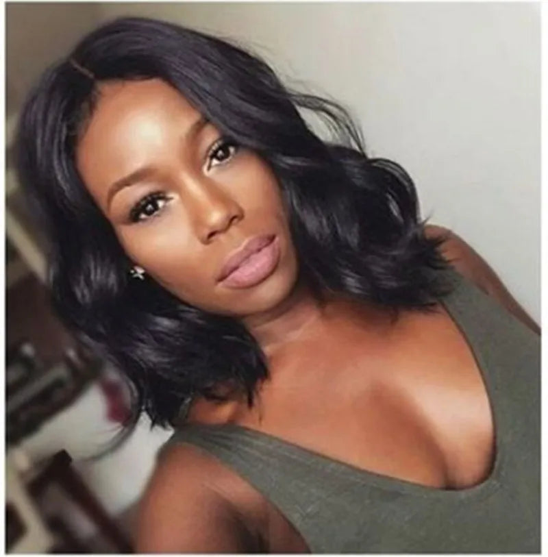 New synthetic wig women's middle section big wave long curly hair African black high temperature silk chemical fiber head cover