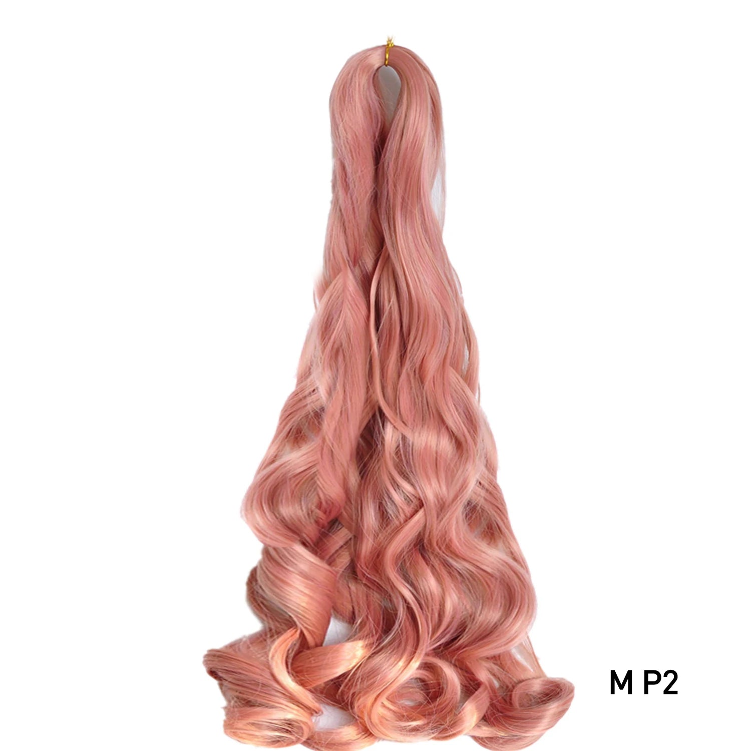 French Curls Braiding Hair Extensions 24Inch Synthetic Curl Hair Loose Wave Spiral Curl Crochet Hair Braids For Black Women
