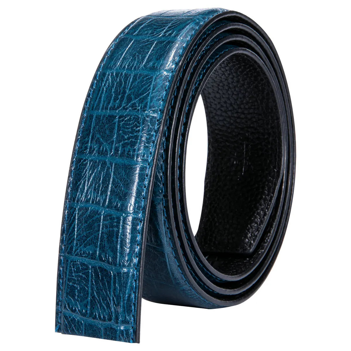 3.5cm Men's Belt without Buckle High Quality Cowskin Genuine Leather Belt no Buckle  Automatic Leather Replacement Belt for Mens